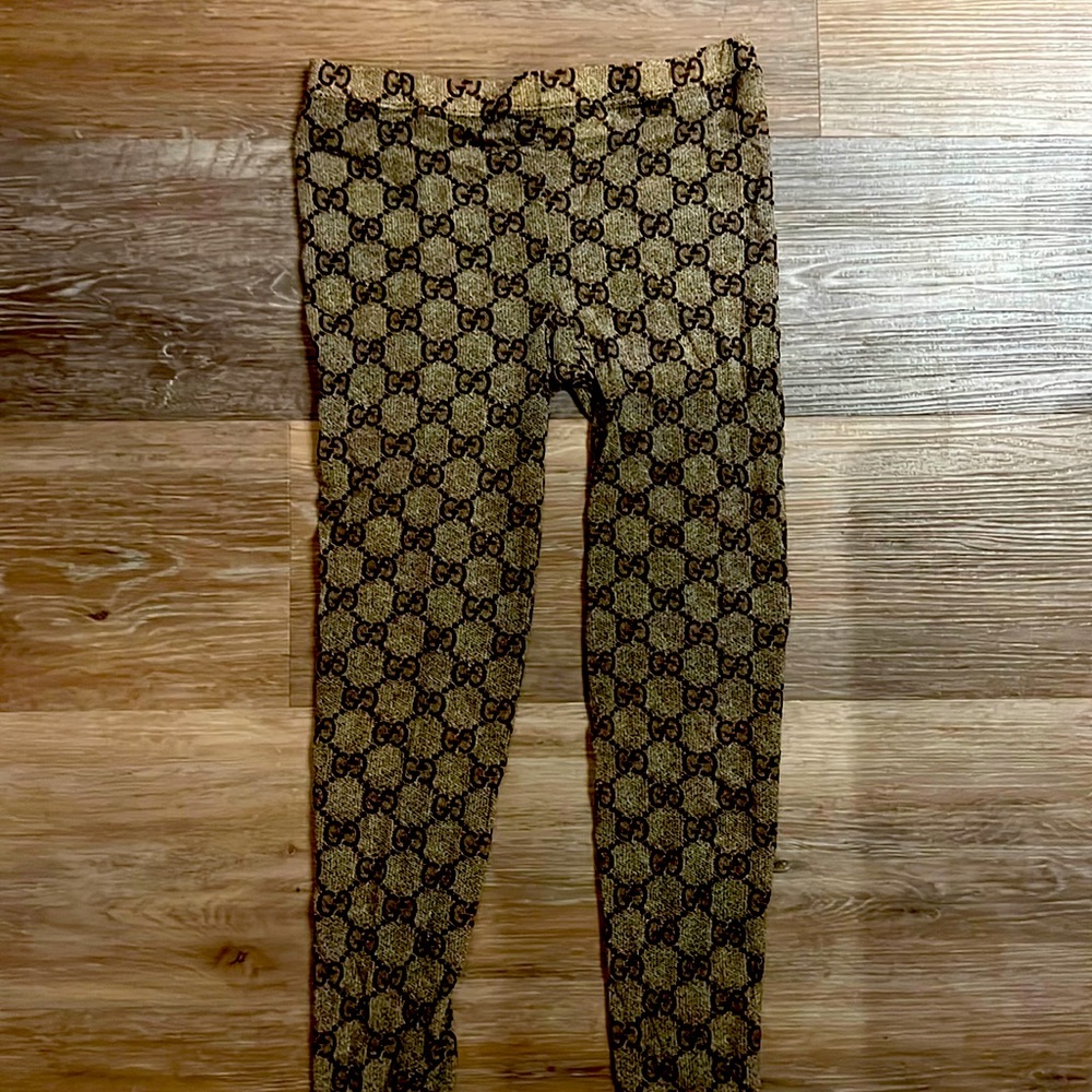Sheer monogrammed Gucci tights